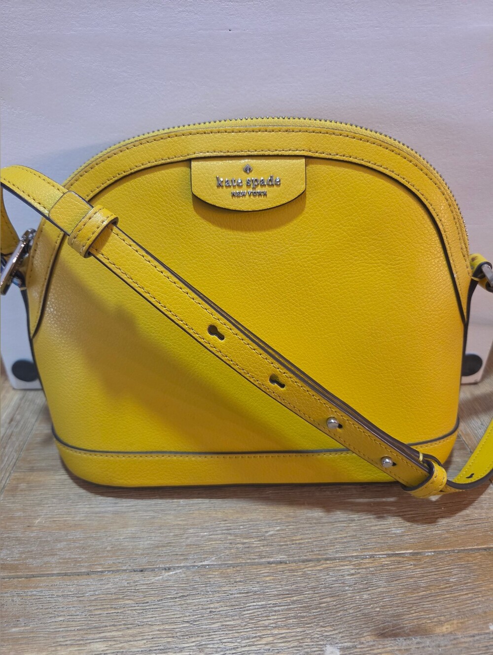kate spade New York Yellow Leather Crossbody Bag